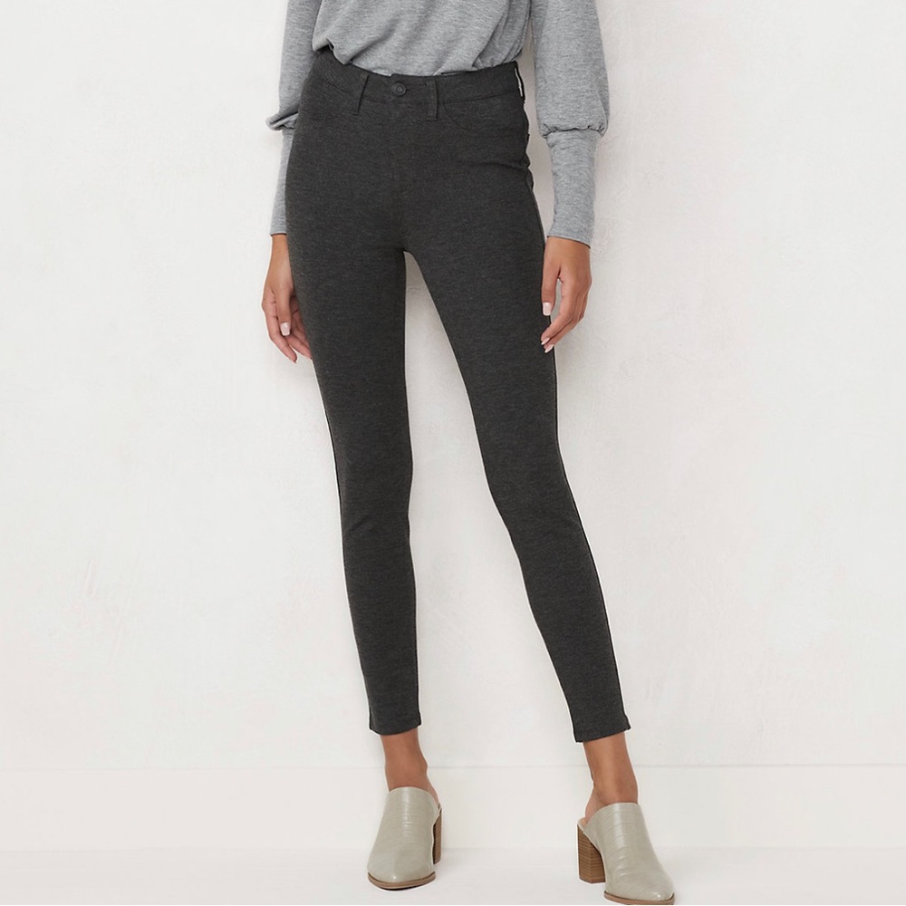 LC Lauren Conrad High Waisted Super Skinny Ponte Pants